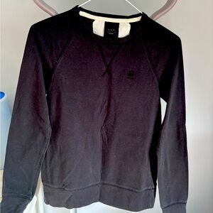 Black G-star Raw crew neck light sweatshirt XS